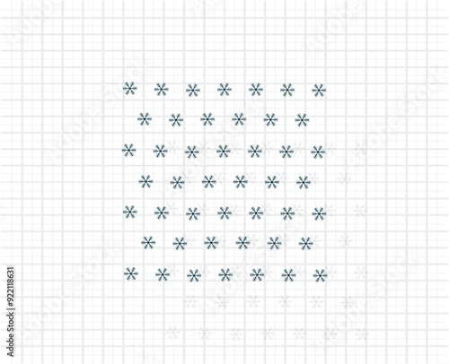 Vector dark color icon with shadow on light checkered background