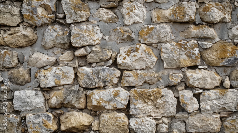 A rustic stone wall texture background with visible grain and imperfections, adding depth and character A rustic stone wall texture background with visible grain and imperfections, adding depth and character