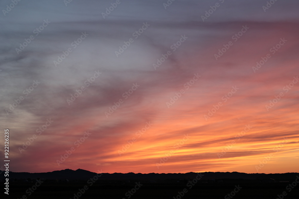 初秋の夕焼け 初秋の夕焼け