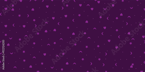 minimalist background featuring a crescent moon with stars scattered across a pink backdrop, evoking the mystique and magic of Halloween night.