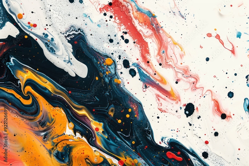 Abstract colorful fluid art Abstract colorful fluid art