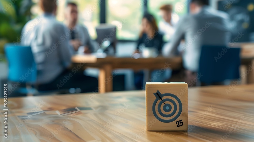 Fototapeta premium 2025 Target Focus: Strategic Business Planning Meeting