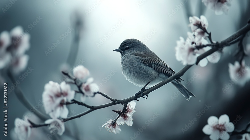 Obraz premium a bird sitting on a branch