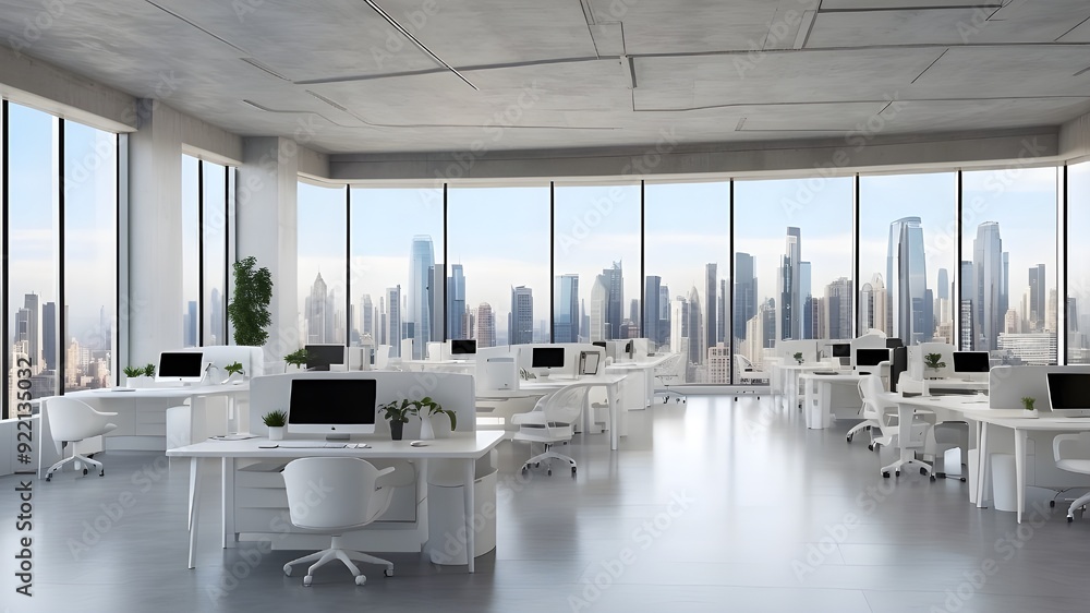 Artificial Intelligence A contemporary industrial-style open-plan ...
