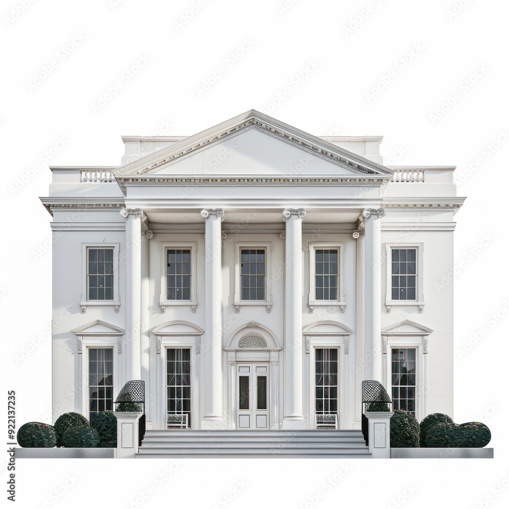 White house architecture furniture building. White house architecture furniture building.