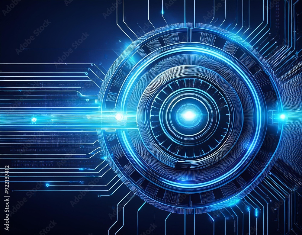 Hyperautomation futuristic blue gear transmission digital transformation abstract technology background. Artificial intelligence and big data concept. Business growth computer investment industry 4.0 Hyperautomation futuristic blue gear transmission digital transformation abstract technology background. Artificial intelligence and big data concept. Business growth computer investment industry 4.0