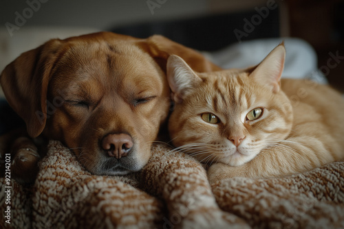 Dog and cat together