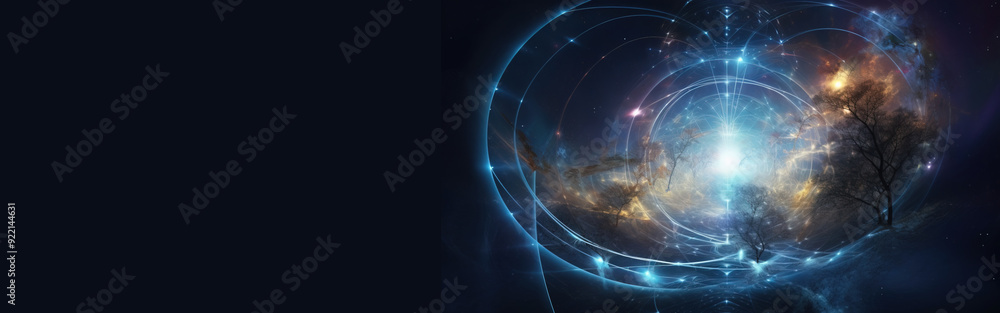 Fototapeta premium Religious heavenly paradise, biblical background. The concept of love, the light of god. AI generated.