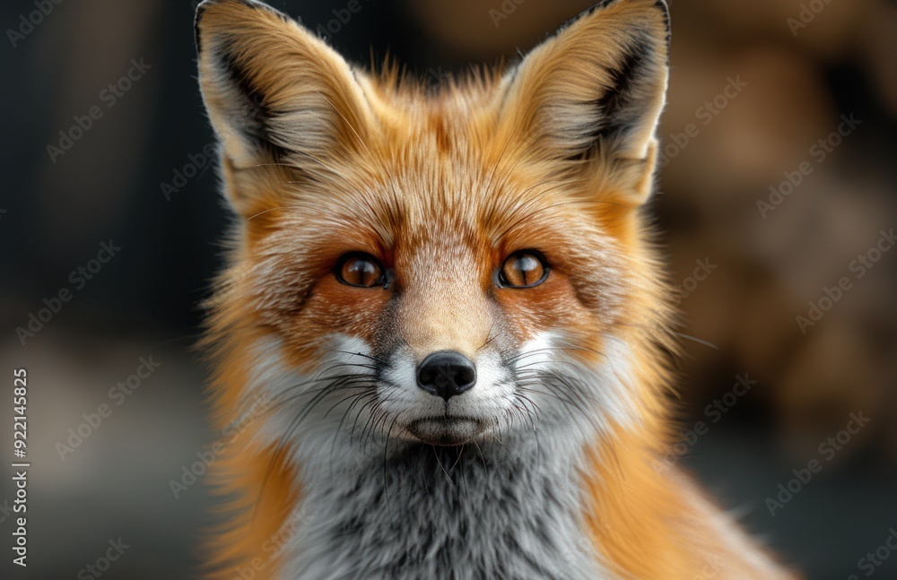 Close-Up Portrait of a Red Fox Close-Up Portrait of a Red Fox