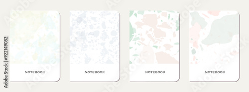 Notebook cover design. Terrazzo abstract