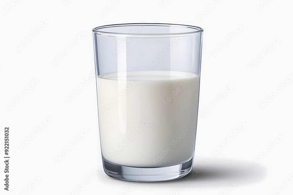 Glass of milk isolated on white background. Glass of milk isolated on white background.