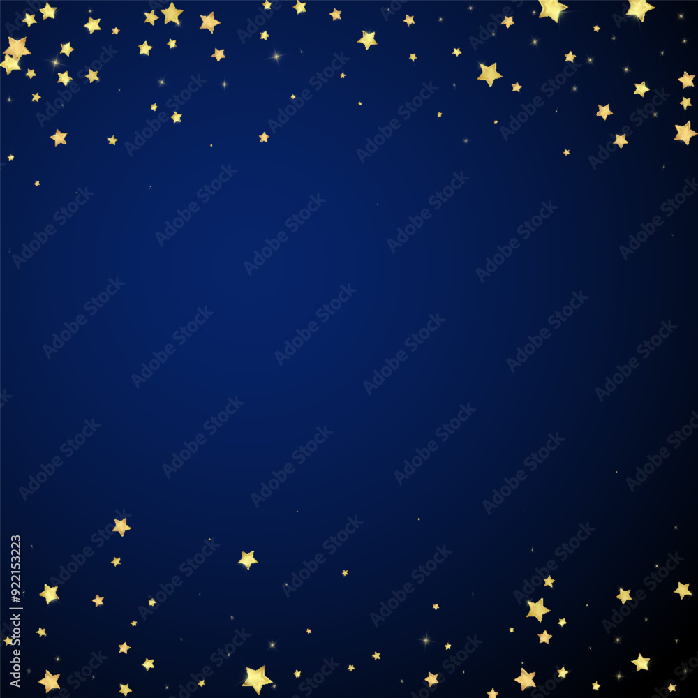 Magic stars vector overlay. Gold stars scattered Magic stars vector overlay. Gold stars scattered