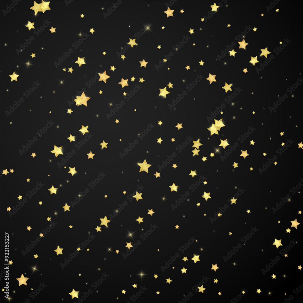 Magic stars vector overlay. Gold stars scattered Magic stars vector overlay. Gold stars scattered