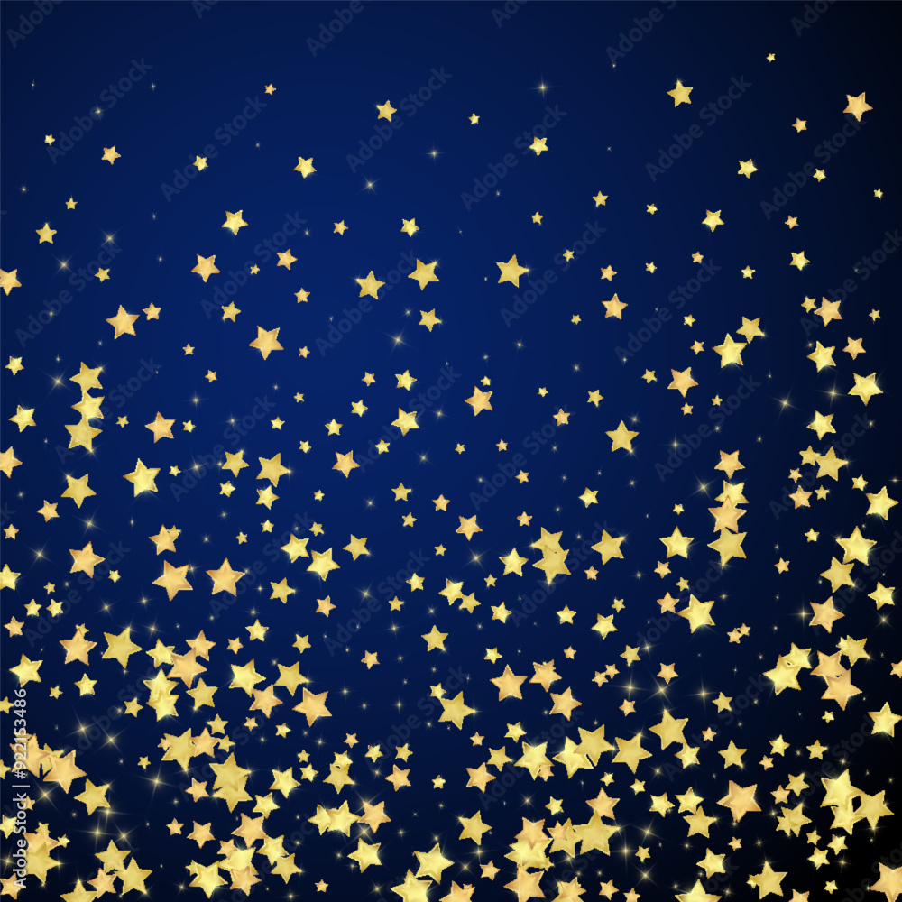 Magic stars vector overlay. Gold stars scattered Magic stars vector overlay. Gold stars scattered