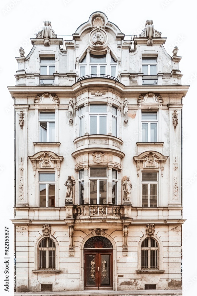 Fototapeta premium Classical German building window person human.