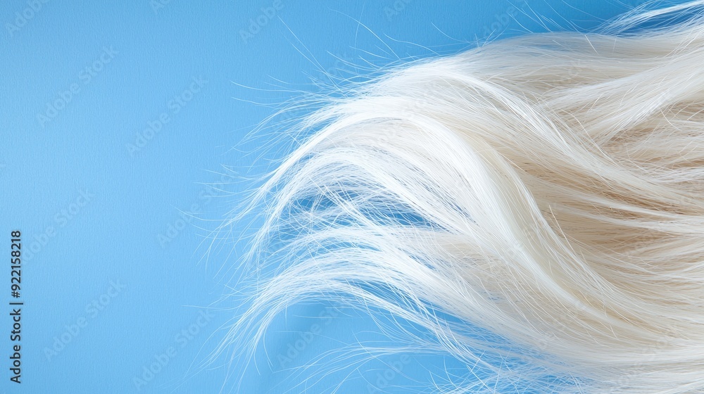 Creative Platinum Blonde Hair Coloring with Flowing Soft Texture Creative Platinum Blonde Hair Coloring with Flowing Soft Texture