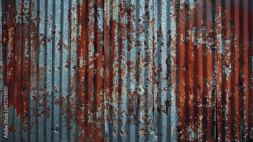 dirty rusty corrugated metal texture