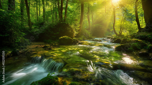 stream in the forest