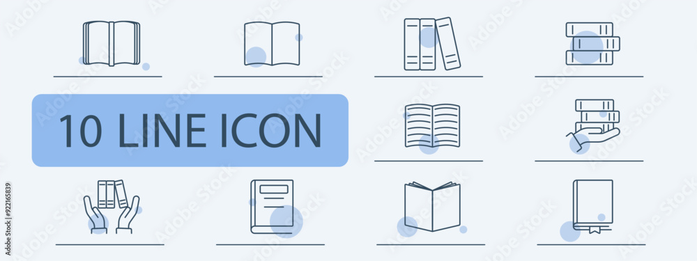 Book set icon. Open book, stack of books, reading, hands, bookmark, education, knowledge, library, literature, study, information, school, digital, paper, academic, learning, education. Book set icon. Open book, stack of books, reading, hands, bookmark, education, knowledge, library, literature, study, information, school, digital, paper, academic, learning, education.