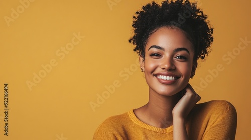 Joyful Portrait of a Young Woman