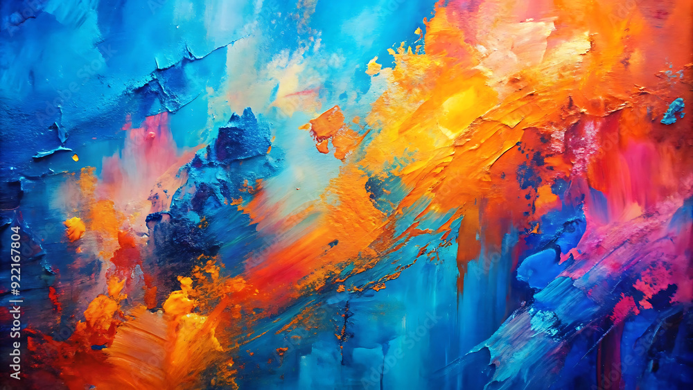 abstract painting of a blue and pink abstract abstract painting of a blue and pink abstract