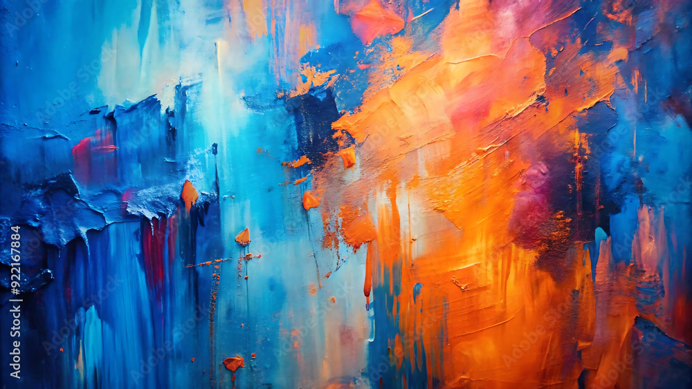 abstract painting of a blue and pink abstract abstract painting of a blue and pink abstract