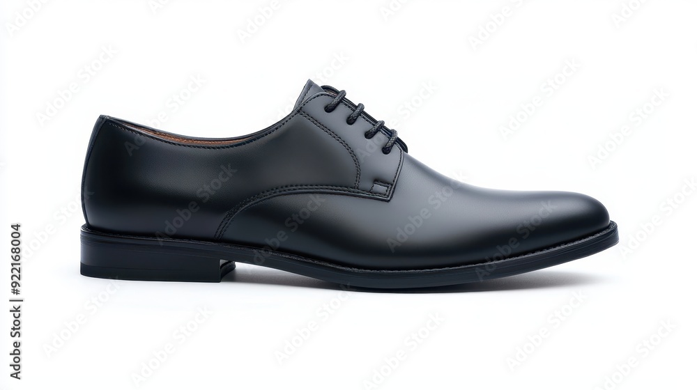 Elegant black dress shoe designed for formal occasions, offering a sleek and polished look for any stylish outfit. Elegant black dress shoe designed for formal occasions, offering a sleek and polished look for any stylish outfit.