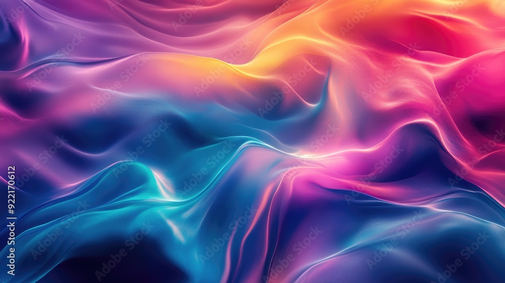 Obraz premium A vivid composition of colorful light textures, showcasing a mix of bright tones and subtle gradients, perfect for a contemporary aesthetic