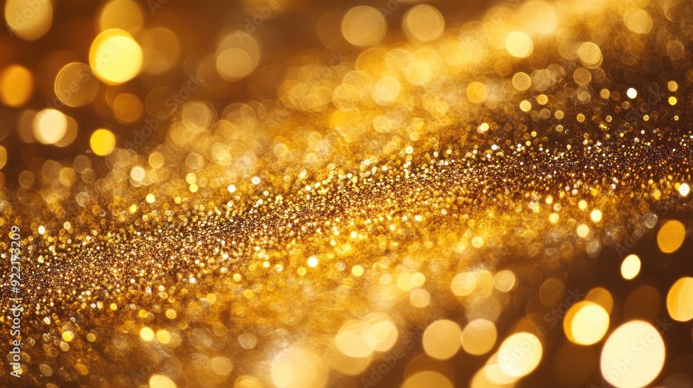 An abstract background of golden glitter, with shimmering particles creating a luxurious and dazzling effect. An abstract background of golden glitter, with shimmering particles creating a luxurious and dazzling effect.
