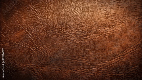 Rich, dark brown leather background with a subtle texture, showcasing a classic, vintage, and sophisticated feel, perfect for luxurious and premium design elements.