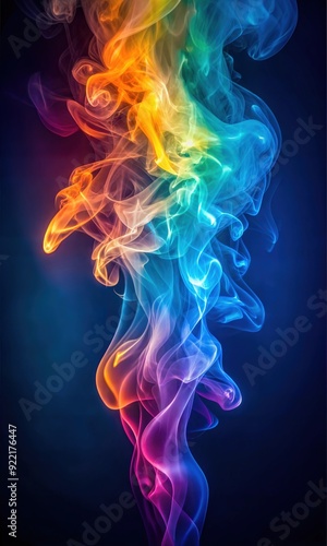 Vibrant Coloured Smoke: Swirling, Dynamic Smoke Trails for Creative and Dramatic Effects For Poster and Digital Design 