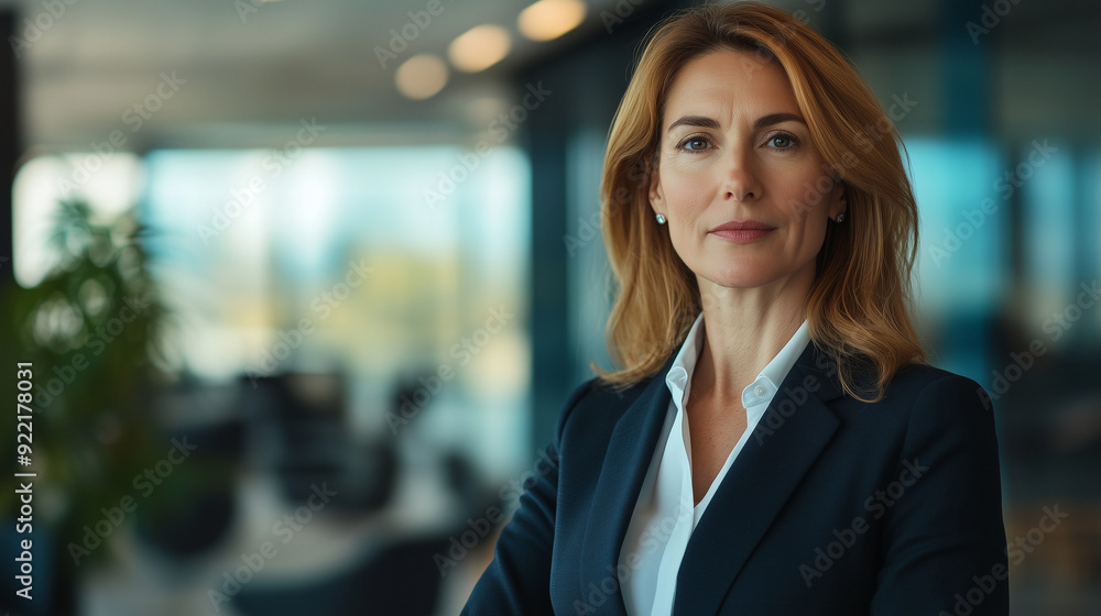 Naklejka premium business woman