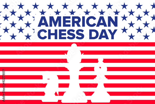 american chess day background vector free
