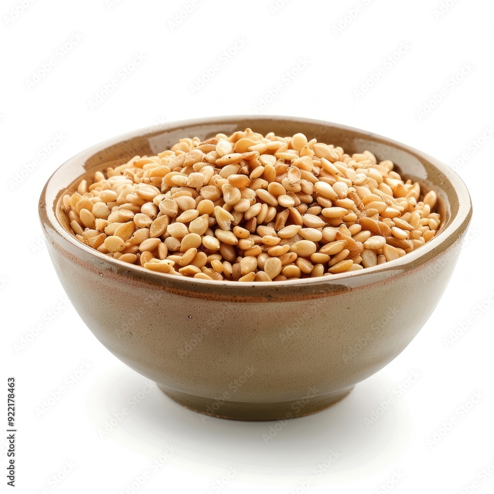 Healthy sesame seeds in bowl Healthy sesame seeds in bowl