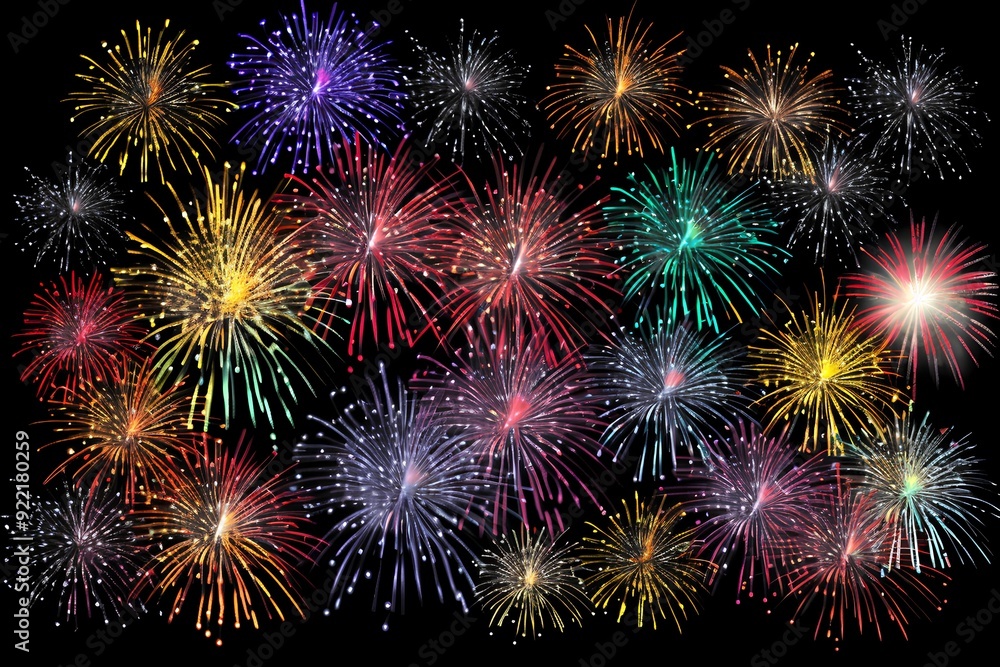 fireworks in the night sky fireworks in the night sky