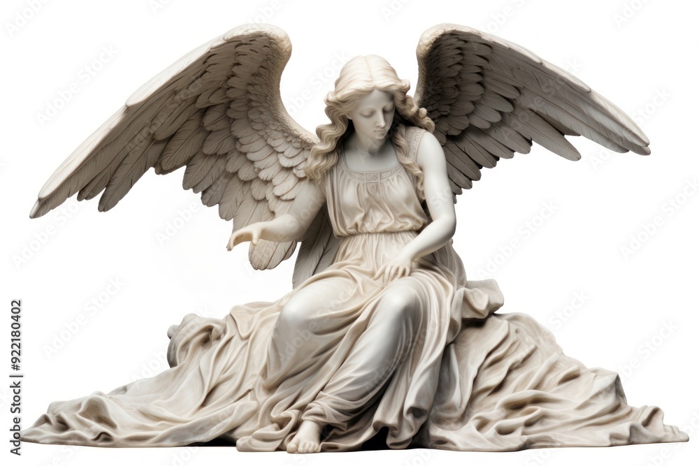 Fototapeta premium Angel Statue angel statue white.