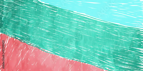 Abstract digital background or texture design of portuguese flag colors, Portugal national country symbol illustration wavy silk fabric background 