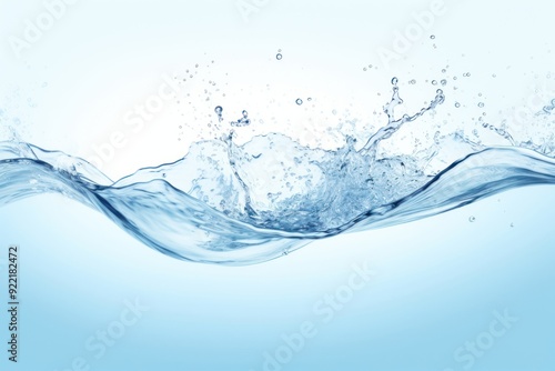 Fototapeta Naklejka Na Ścianę i Meble -  Clear water splash wave background