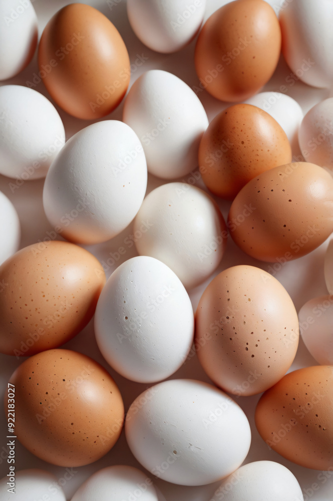 Chicken egg pile on a background, healthy eating concept Chicken egg pile on a background, healthy eating concept
