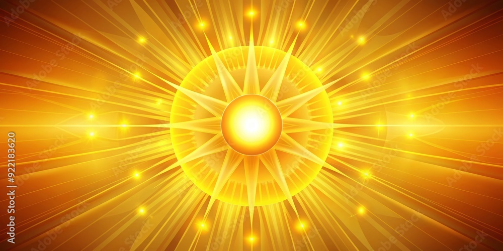 Obraz premium Solar Radiance: Energizing, uplifting, percussive, golden yellow, positive vibes