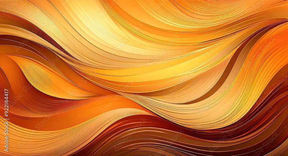 A fluid abstract artwork capturing the golden hues and textures of autumn. Style- 54 A fluid abstract artwork capturing the golden hues and textures of autumn. Style- 54