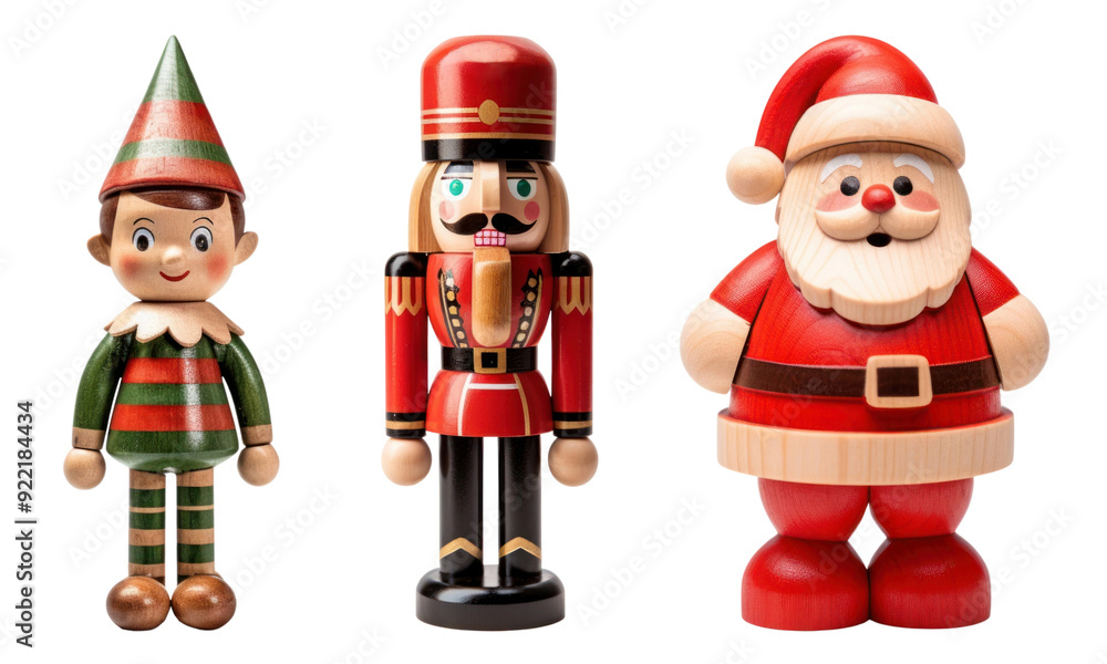 Christmas wood toy png cut out image set Christmas wood toy png cut out image set