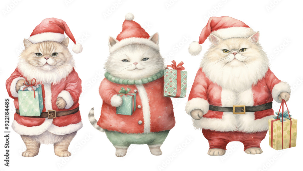 watercolor cats png cut out image set watercolor cats png cut out image set