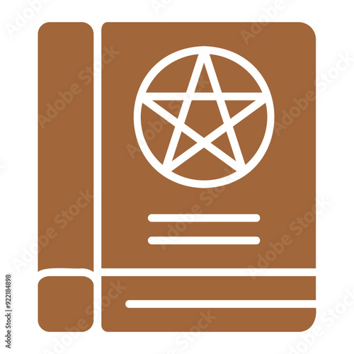 The Book of Shadows Glyph Fill Icon