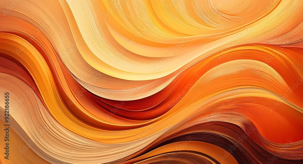A fluid abstract artwork capturing the golden hues and textures of autumn. Style- 12 A fluid abstract artwork capturing the golden hues and textures of autumn. Style- 12