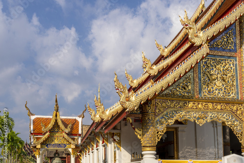 Wallpaper Mural facade of the Viharn Luang in the Wat Phra Singh Temple in Chiang Mai, Thailand Torontodigital.ca