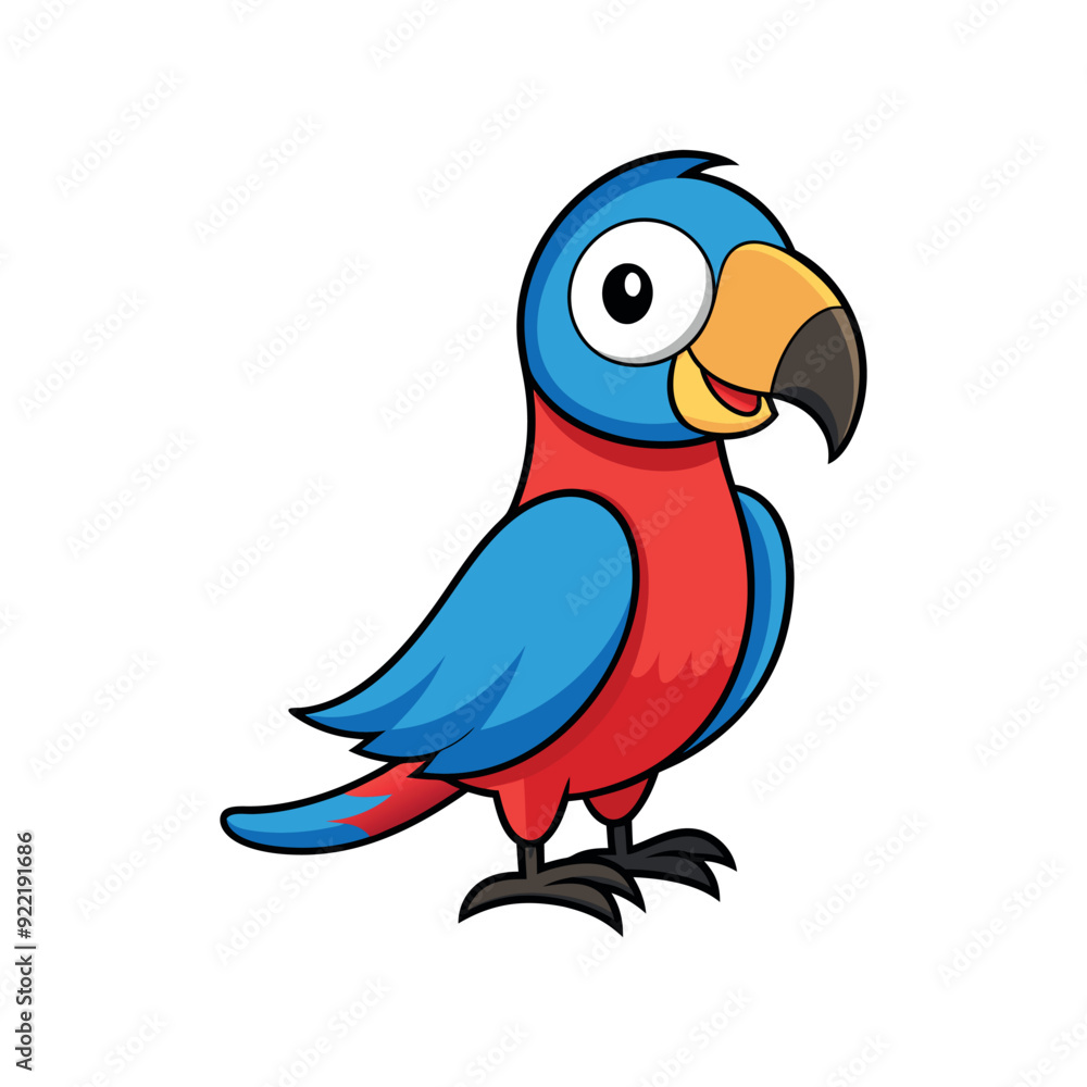 cartoon parrot vector template illustration cartoon parrot vector template illustration