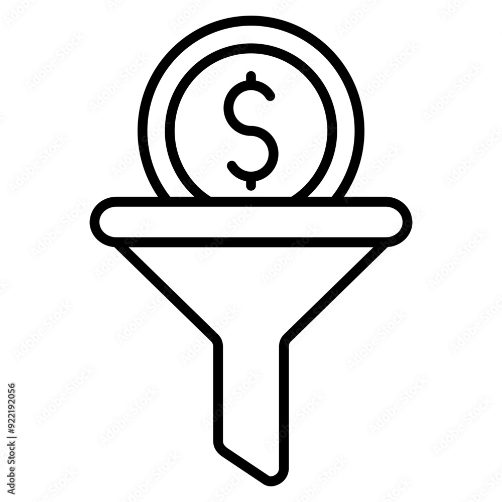 Sales Funnel Icon Element For Design Sales Funnel Icon Element For Design