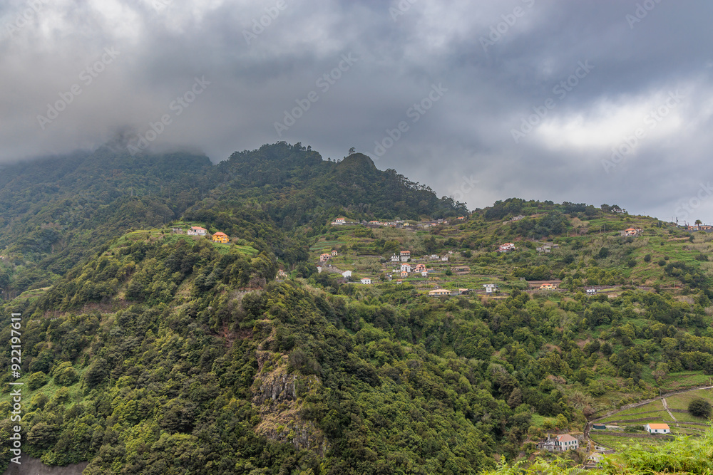 Views of the city of Boaventura and its surroundings on the island of Madeira