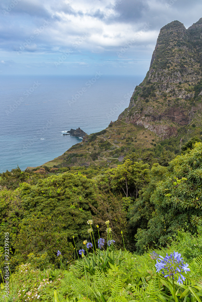 Views of the city of Boaventura and its surroundings on the island of Madeira